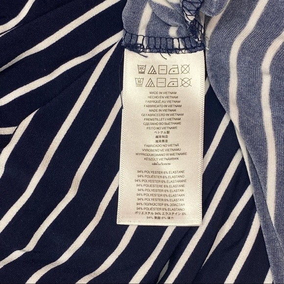 Michael Kors Blue & White Striped Maxi Skirt - Size Small - EUC - Picture 5 of 10